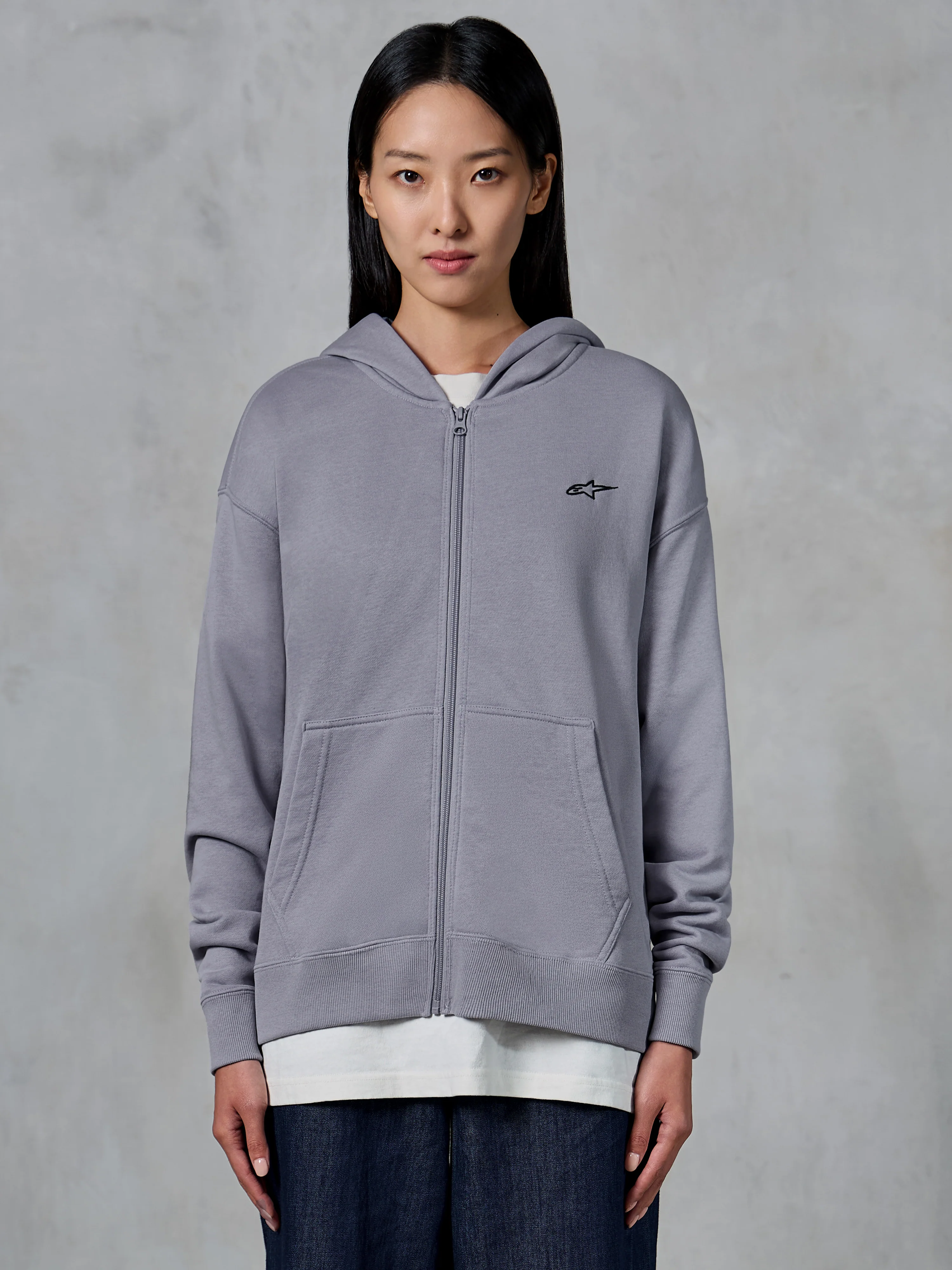 Felpa Con Cappuccio E Zip Essentials Ageless - Image 6