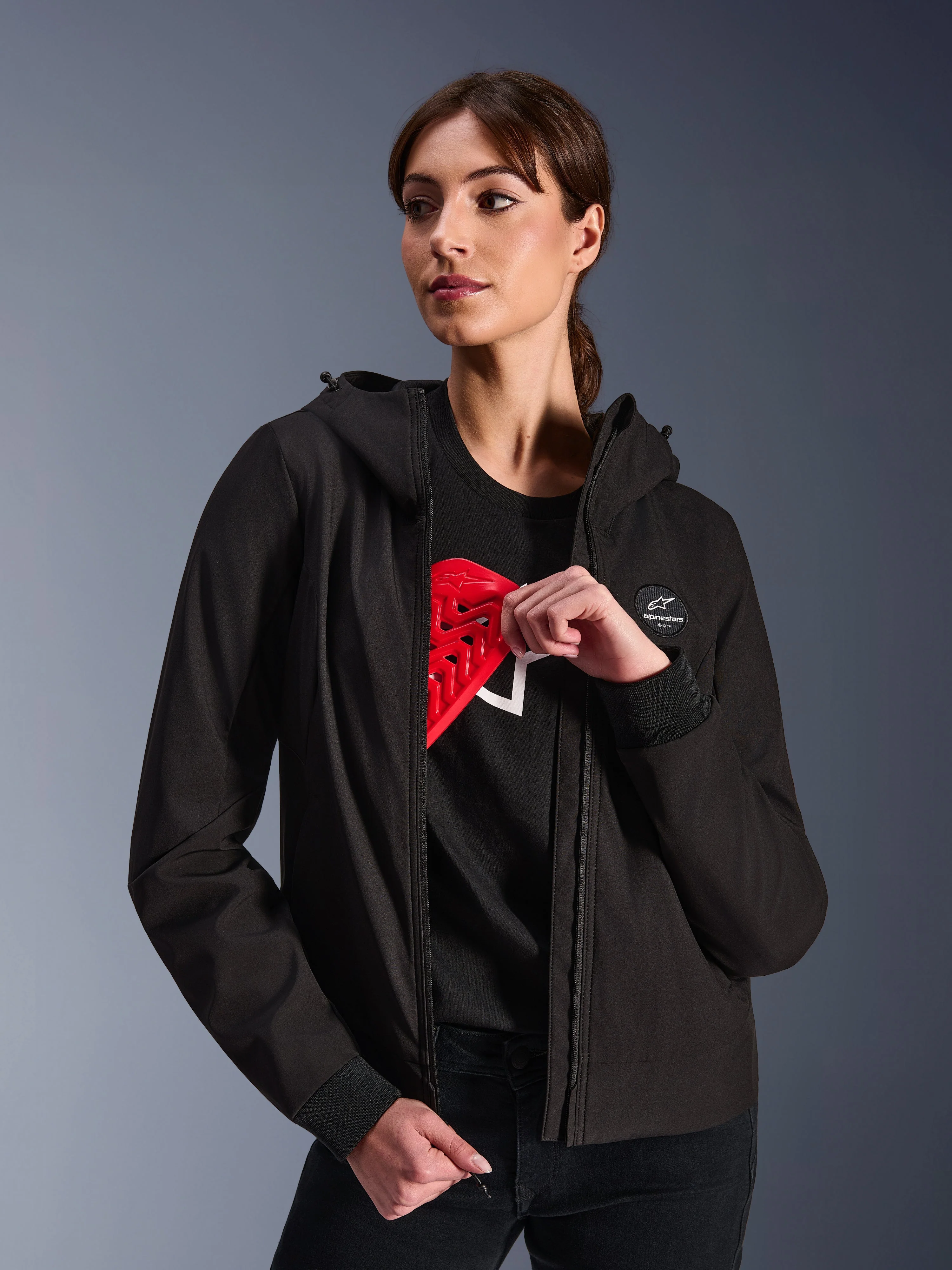 Felpa Con Cappuccio Stella Radium Tech Donna - Image 7